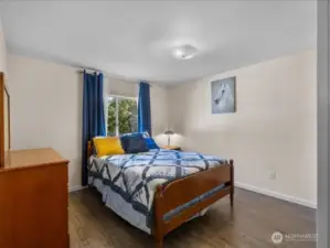 Third bedroom light and airy.