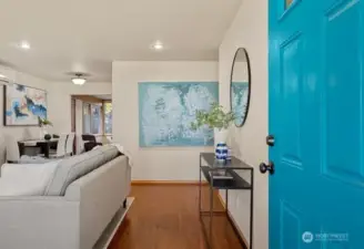 Welcoming front entry