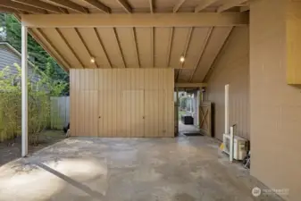 Carport w/plenty of storage!