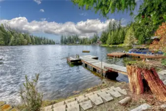 Private Dock on Haven Lake