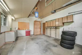 Inside the garage / shop