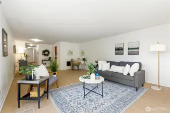 Must see large newly updated staged family/dining room to entertain and relax after long week.
