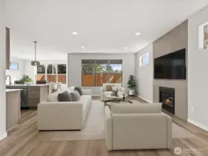 Great room floor plan is perfect for today's lifestyle!