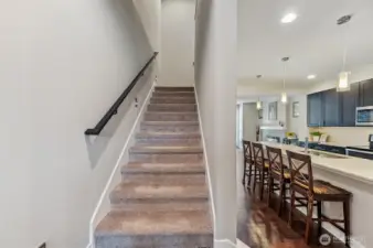 Stair to upper level
