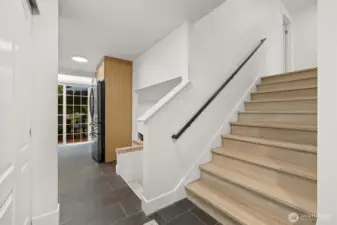 Stairs to upper level