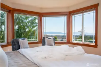Gorgeous, expansive bay views from the Primary bedroom suite