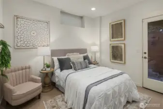 Lower level bedroom