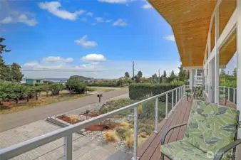 Low maintenance composite decking.