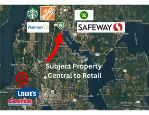 Excellent location between existing retail hubs on HWY 305 and HWY 3.