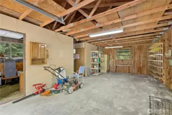 A one-car garage with an  office is also on site.