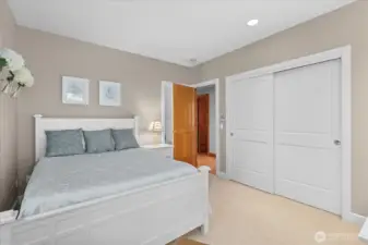 Bedroom with full bath
