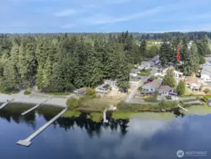 The home is located just a 100 yards (approximately) from the community owned lakefront lot.