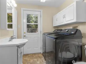 Front Unit - Laundry and 1/2 bath