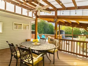 Covered Back Deck area