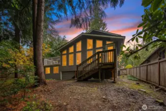 So pretty at sunset!