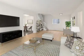 staged picture of living room