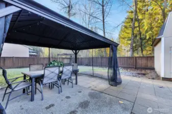 Spacious patio with plenty of room for gatherings and entertaining.