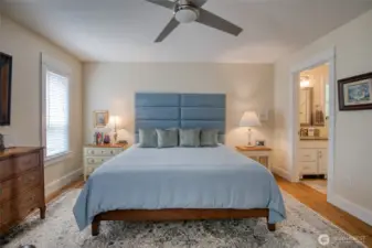 Comfortable and convenient with primary bath and slider to rear deck