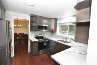 Complete kitchen remodel including all plywood cabinetry and stainless appliances.