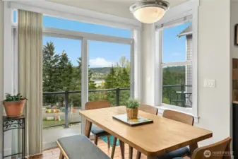 Slider leads to the large view deck