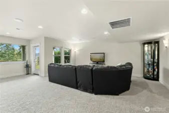 Lower-level is very large and versatile: Media? Play? Exercise? Party?