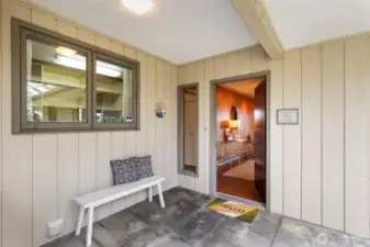 You will appreciate the covered from porch as you enter the front door