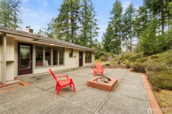 And here is the private backyard patio.