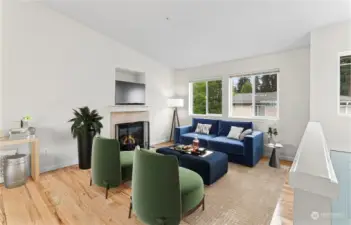 Virtually Staged living room