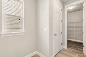 Mud room & walk-in pantry off kitchen