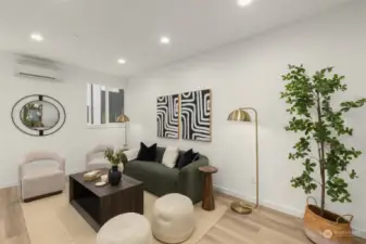 Modern elegance meets comfortable living. This space is designed to feel welcoming yet sophisticated.