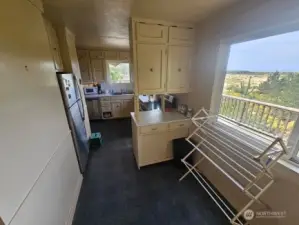 The breakfast nook with an amazing ocean view.