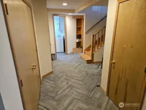 Downstairs landing
