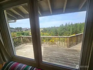 Window to the deck and the view beyond!