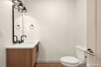 Ground Level Powder Bathroom