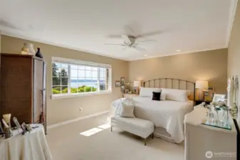 Spacious primary suite.