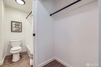 Private Bathroom Access from Primary Bedroom Closet