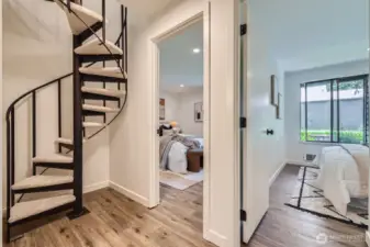 Spiral Staircase to Loft Space