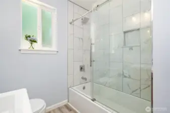 Hallway bathroom