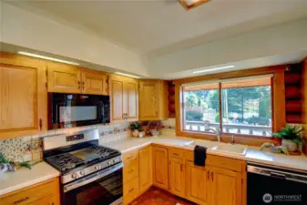 Enjoy a lovely water view right from the kitchen sink window
