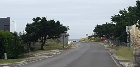 Beach home is located just steps from the might Pacific ocean.
