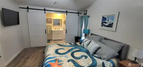 Primary bedroom with ensuite bathroom.