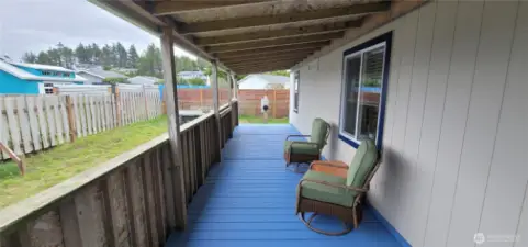 Covered back deck
