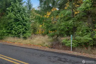 Park here - there is a chain across the entrance.