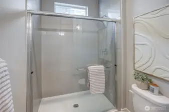 3/4 bath next to guest room on main