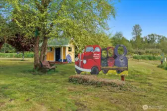 Fun areas for kids all around the farm.