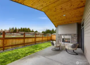 Double space can hold dining table and outdoor