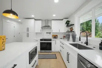 Kitchen with all new appliances