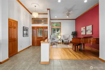 Ample entertaining space with two living areas or a formal dining room.