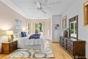 The second bedroom with ensuite bathroom.