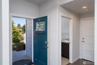 Main entry to first floor living space